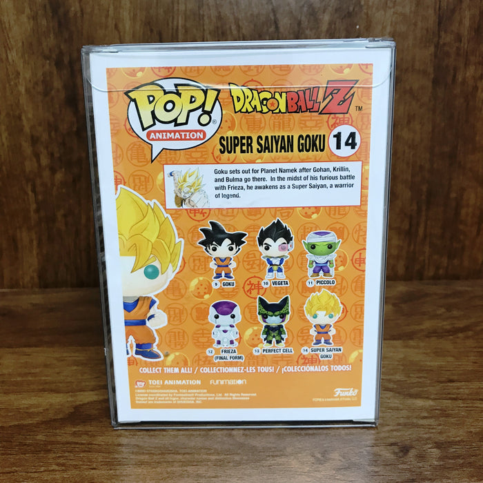 Pop Entertainment Earth Exclusive : Dragon Ball Super Saiyan Goku Glows in the Dark #14 Vinyl