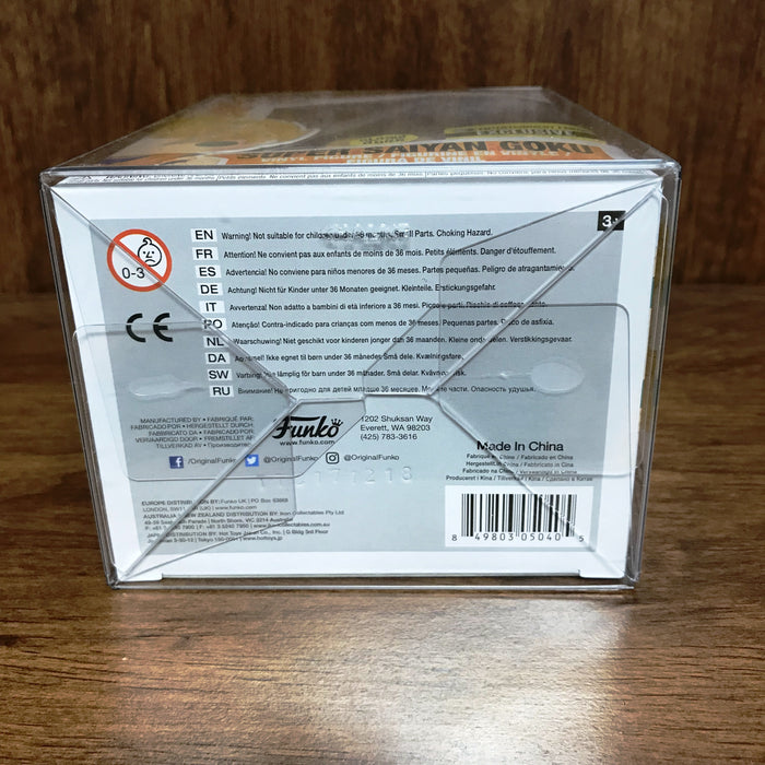 Pop Entertainment Earth Exclusive : Dragon Ball Super Saiyan Goku Glows in the Dark #14 Vinyl