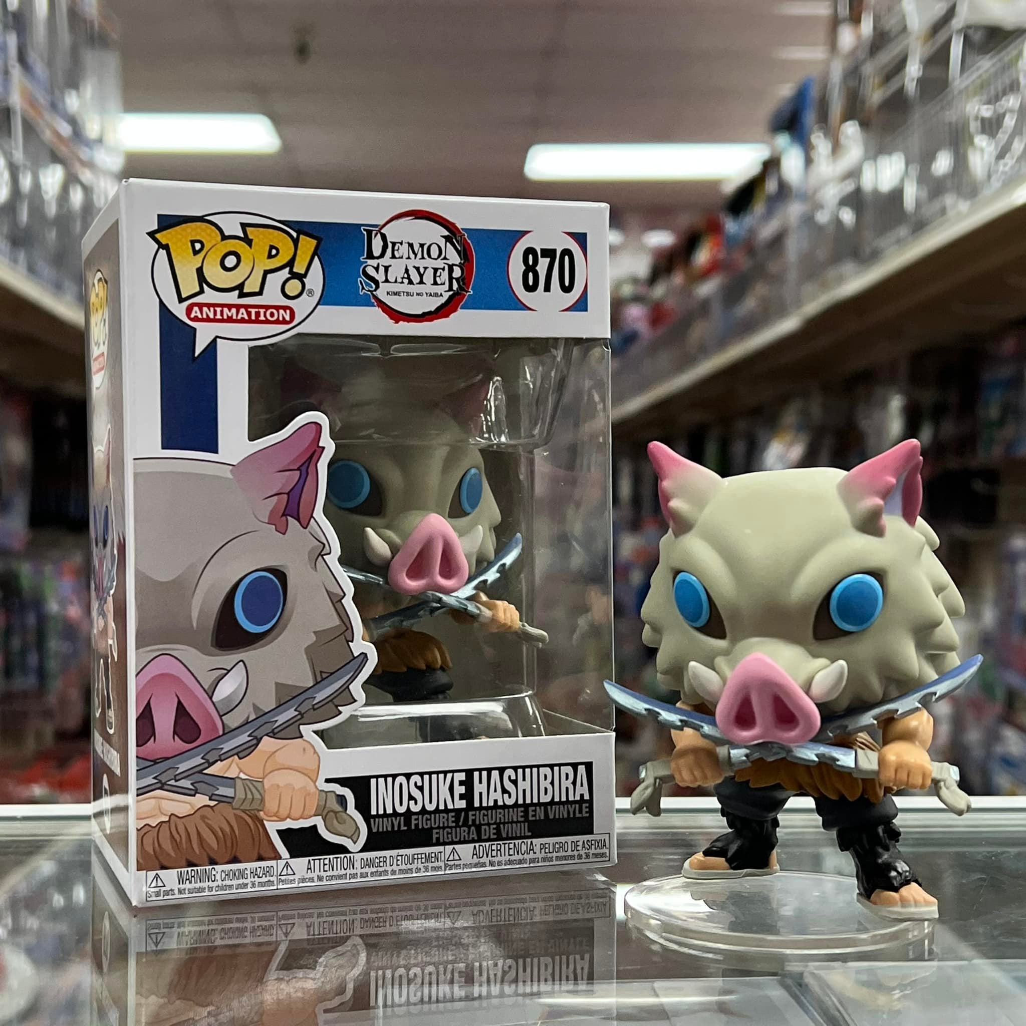 Funko POP Animation: Demon Slayer- Inosuke Hashibira Vinyl Figure #870