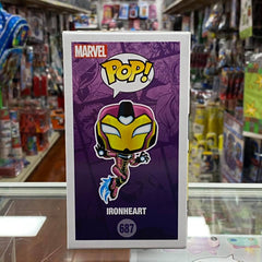 Funko Pop! MARVEL IRONHEART Bobble-head Figure #687 Special Edition Sticker!