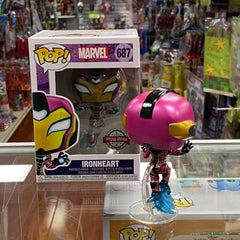 Funko Pop! MARVEL IRONHEART Bobble-head Figure #687 Special Edition Sticker!