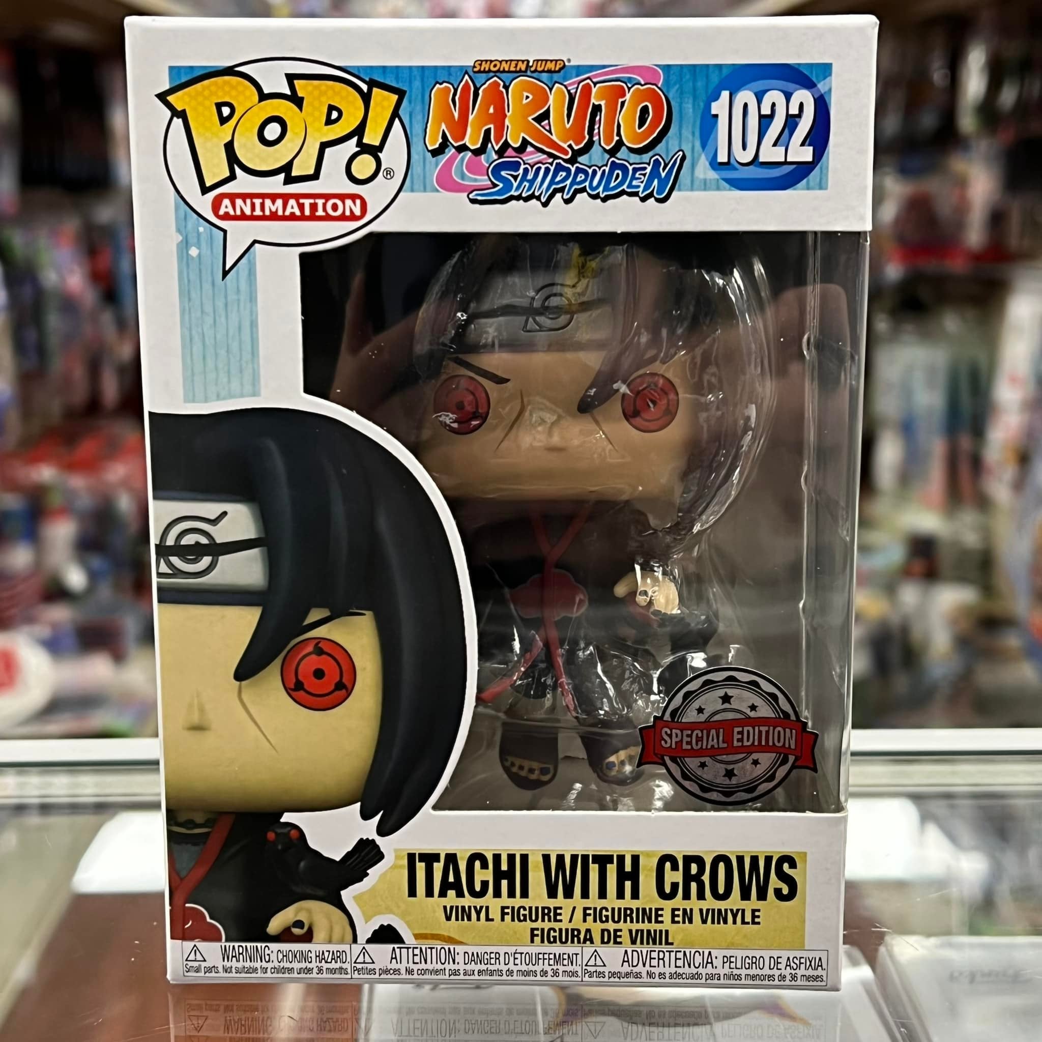Funko Pop! Naruto Shippuden - Itachi with crows vinyl Figure Special Edition Sticker #1022