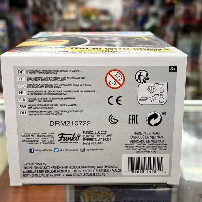 Funko Pop! Naruto Shippuden - Itachi with crows vinyl Figure Special Edition Sticker #1022