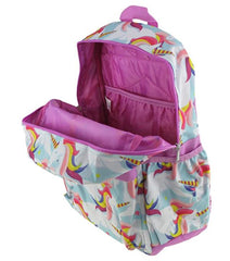Unicorn - All over Print 16" Canvas Pink Backpack