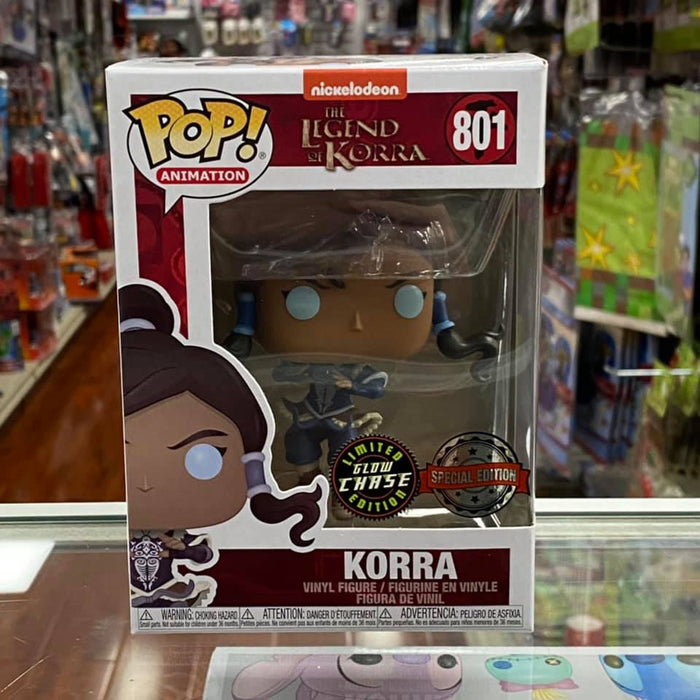 Funko Pop Legend of Korra - Korra Avatar State Hot Topic Exclusive Special Edition Sticker 1x Chase Vinyl Figure