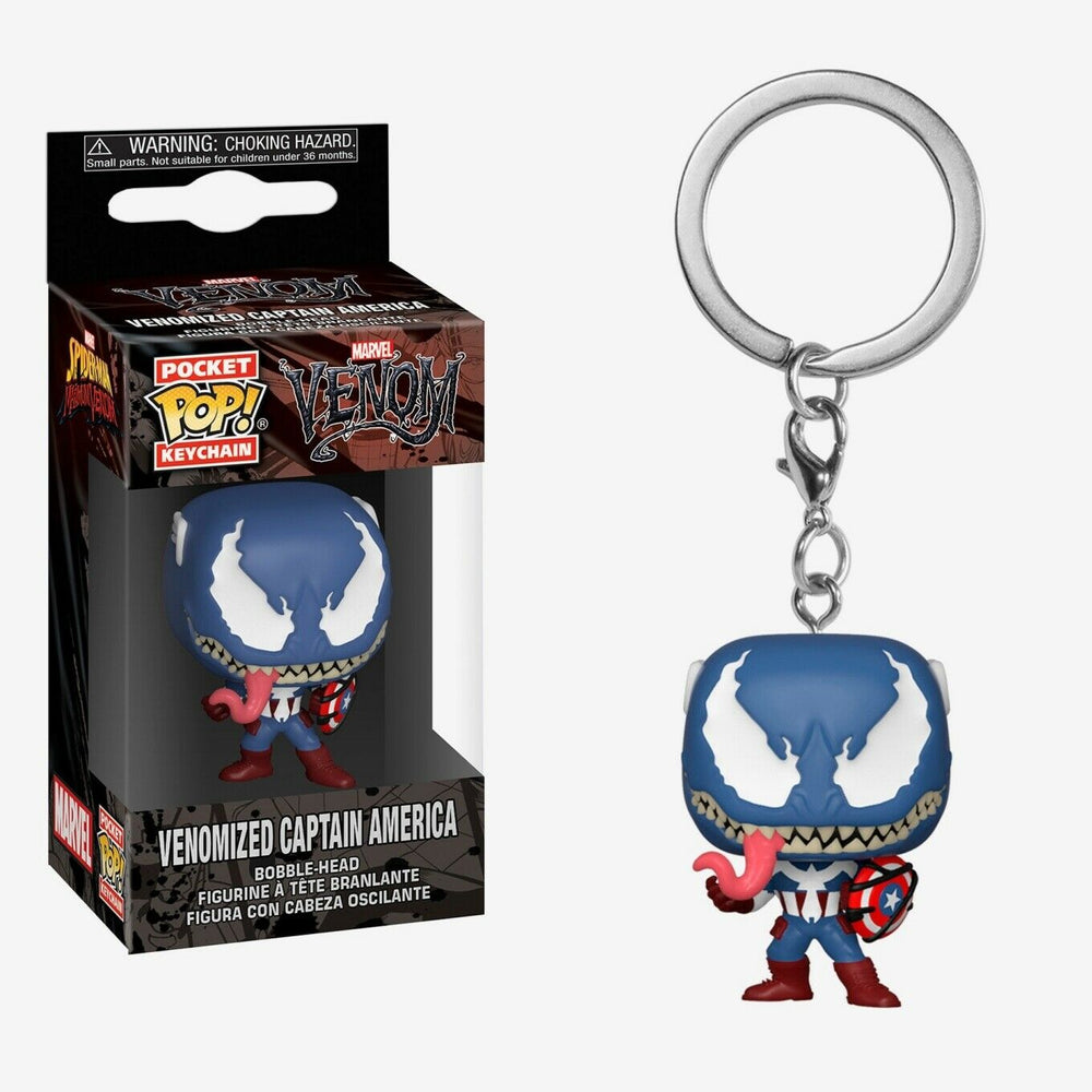 Pocket POP! Keychain: Venom - Venomized Captain America Vinyl Figure Keychain