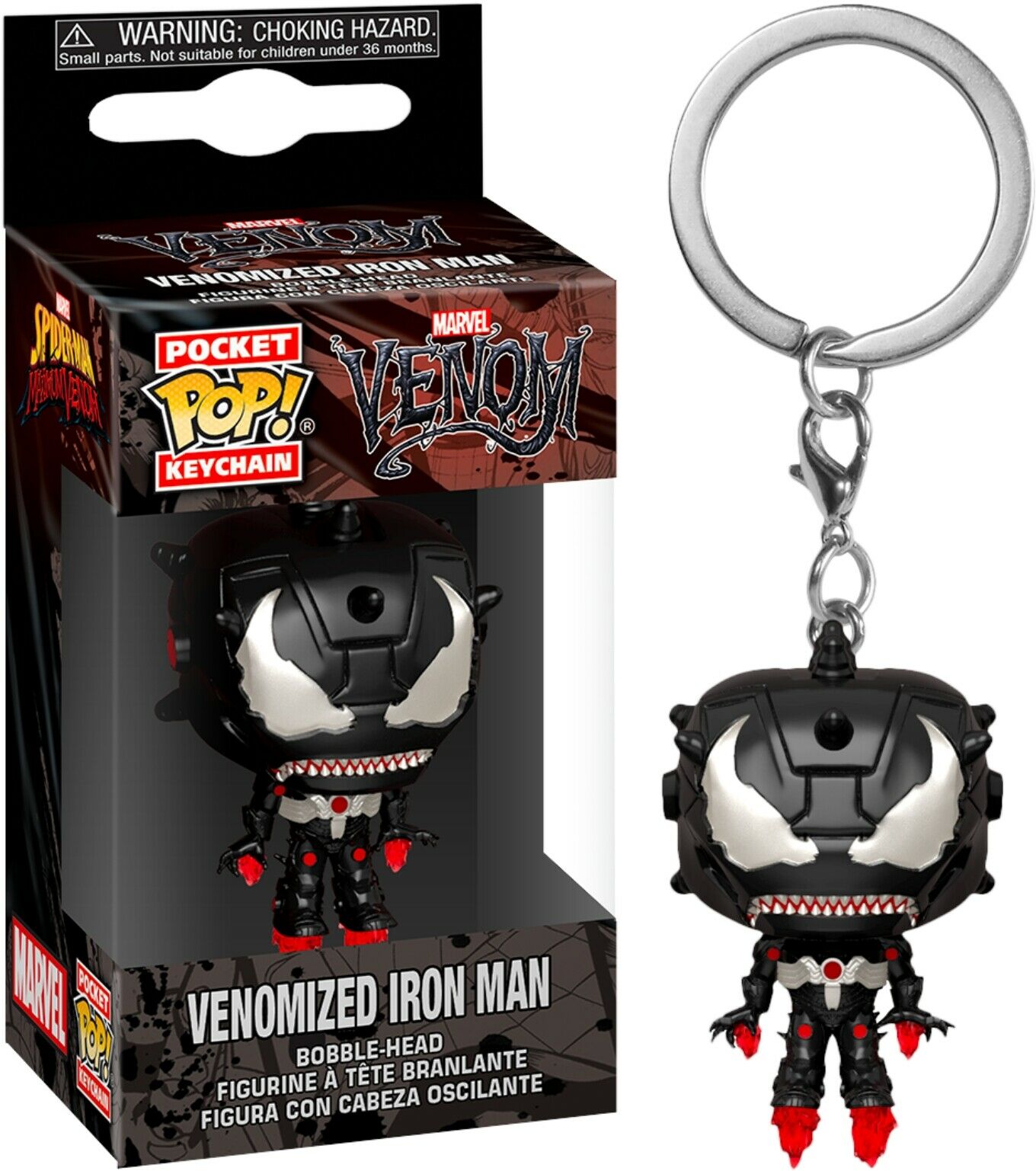 Pocket POP! Keychain: Venom - Venomized Iron Man Vinyl Figure Keychain