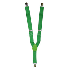 Kids Toddler Green Matching Set Suspender and Bow Tie