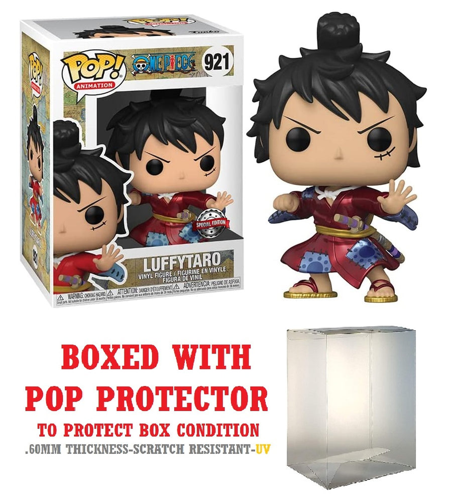 Funko Pop! Animation: One Piece - Luffy in Kimono (METALLIC) Vinyl Figure #921 SPECIAL EDITION STICKER!
