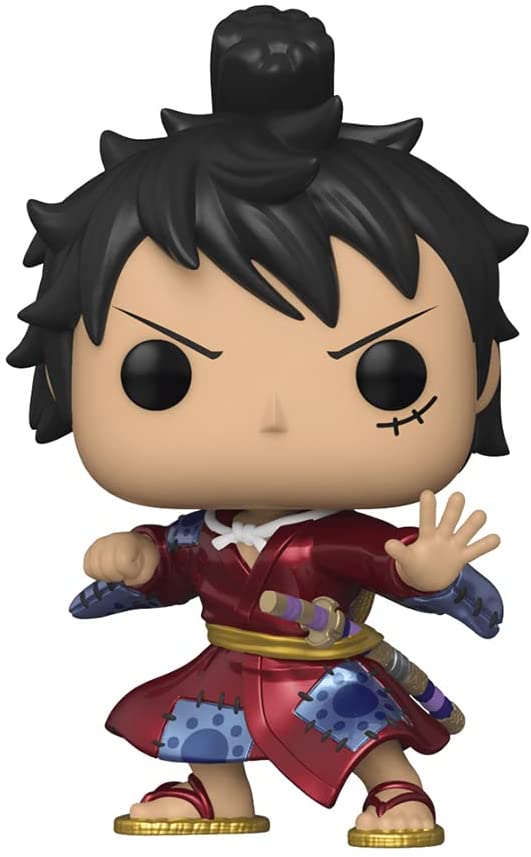 Funko Pop! Animation: One Piece - Luffy in Kimono (METALLIC) Vinyl Figure #921 SPECIAL EDITION STICKER!