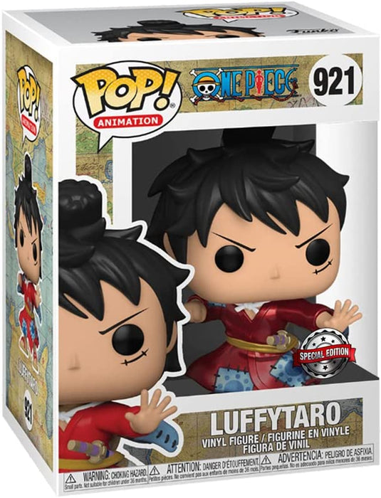 Funko Pop! Animation: One Piece - Luffy in Kimono (METALLIC) Vinyl Figure #921 SPECIAL EDITION STICKER!