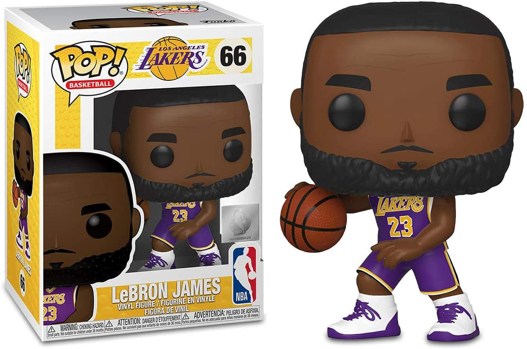 Funko Pop NBA Lakers : Lebron James #66 Purple Jersey Vinyl Figure
