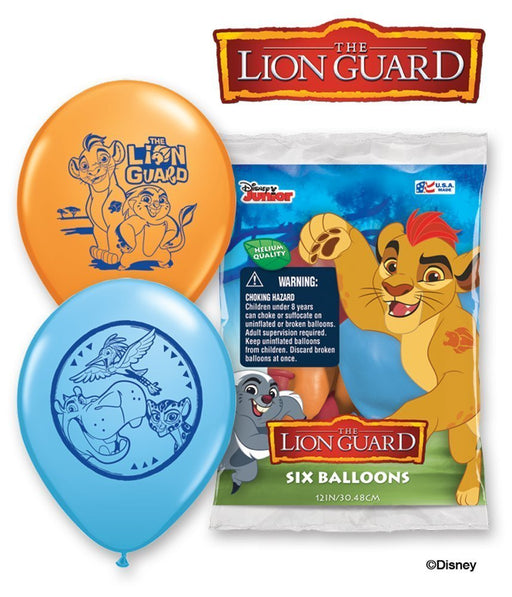 Lion Gurad Latex Balloons (6ct) Birthday Party Supplies 12"