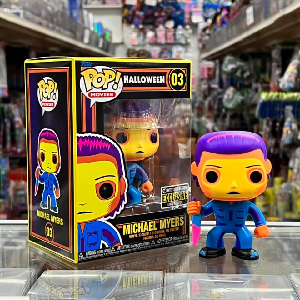 Funko Pop! HORROR MOVIES HALLOWEEN MICHAEL MYERS (Black light) Vinyl Figure ENTERTAINMENT EARTH EXCLUSIVE
