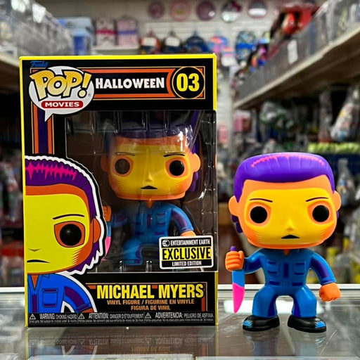 Funko Pop! HORROR MOVIES HALLOWEEN MICHAEL MYERS (Black light) Vinyl Figure ENTERTAINMENT EARTH EXCLUSIVE