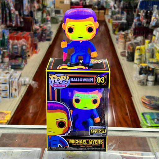 Funko Pop! HORROR MOVIES HALLOWEEN MICHAEL MYERS (Black light) Vinyl Figure ENTERTAINMENT EARTH EXCLUSIVE