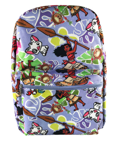 Moana Allover Print Backpack - Purple