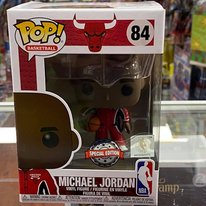 Funko POP! Basketball: Chicago Bulls Michael Jordan in Warm up Jersey Vinyl Figure Special Edtion