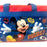 Disney Mickey Mouse 600D Polyester Blue & Red Duffle Bag PVC with Side Panels