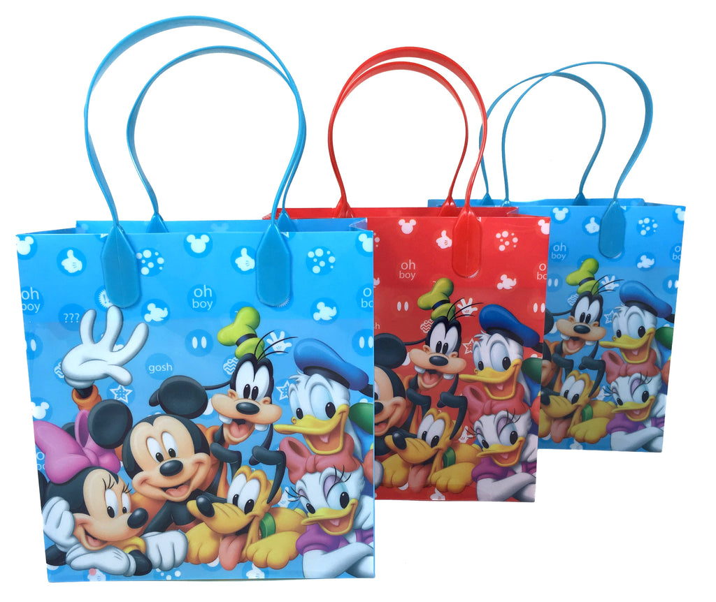 Disney Mickey Mouse Reusable Party Favor Goodie Small Gift Bags 12 (12 Bags)  - Walmart.com