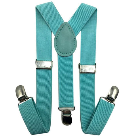 Kids Suspenders - Mint Blue Toddler Suspender