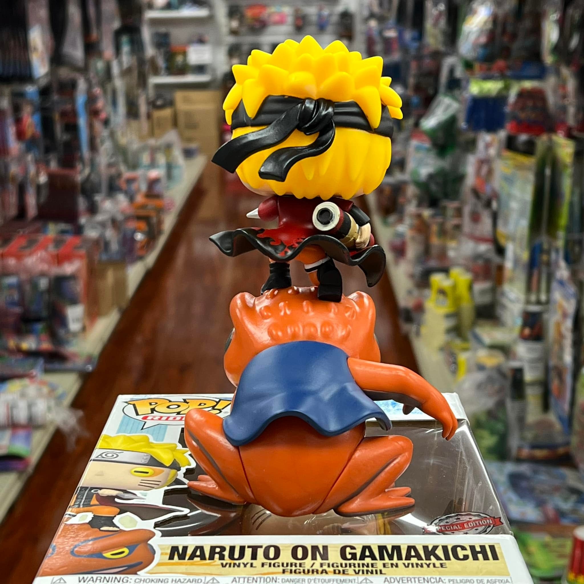 FUNKO POP! RIDES NARUTO SHIPPUDEN: NARUTO ON GAMAKICHI Vinyl Figure #106
