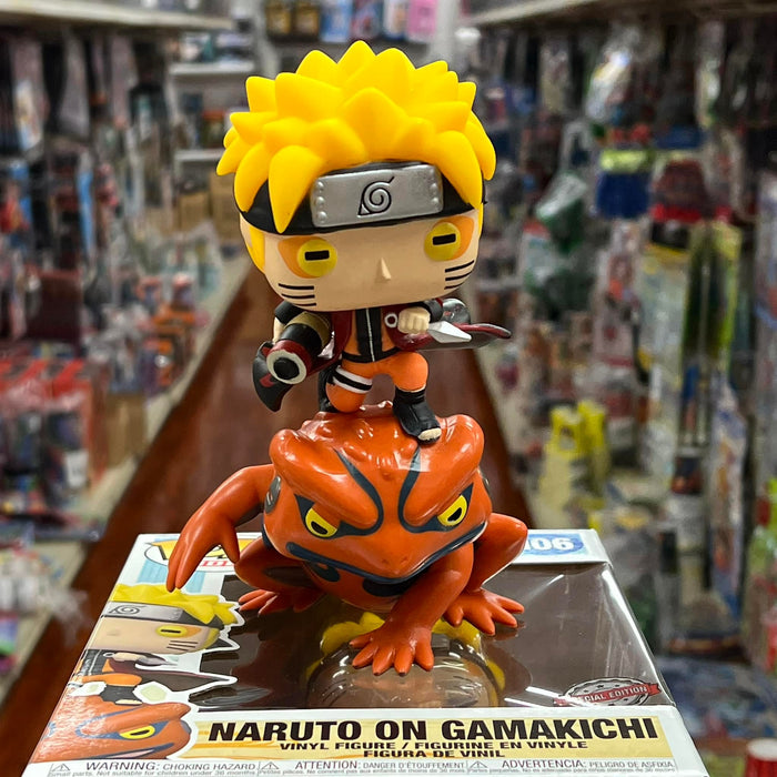 FUNKO POP! RIDES NARUTO SHIPPUDEN: NARUTO ON GAMAKICHI Vinyl Figure #106