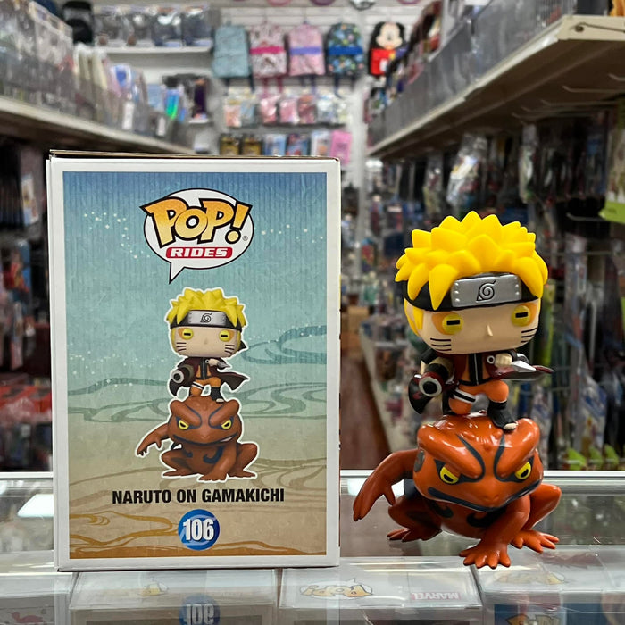FUNKO POP! RIDES NARUTO SHIPPUDEN: NARUTO ON GAMAKICHI Vinyl Figure #106
