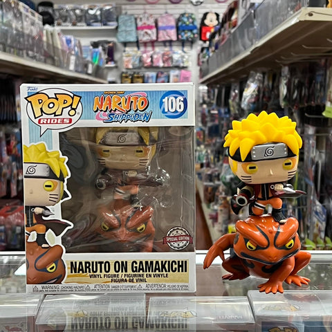 FUNKO POP! RIDES NARUTO SHIPPUDEN: NARUTO ON GAMAKICHI Vinyl Figure #106