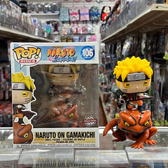 FUNKO POP! RIDES NARUTO SHIPPUDEN: NARUTO ON GAMAKICHI Vinyl Figure #106