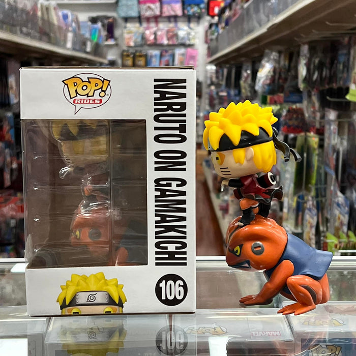 FUNKO POP! RIDES NARUTO SHIPPUDEN: NARUTO ON GAMAKICHI Vinyl Figure #106