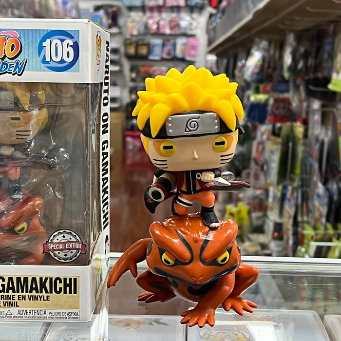 FUNKO POP! RIDES NARUTO SHIPPUDEN: NARUTO ON GAMAKICHI Vinyl Figure #106