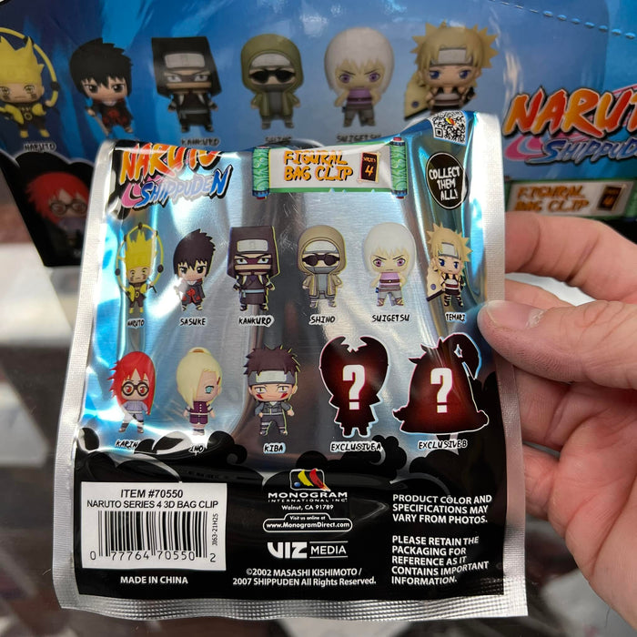 Naruto 3D Foam Collectiable Figural Bag Clip Mystery Bag Series 4