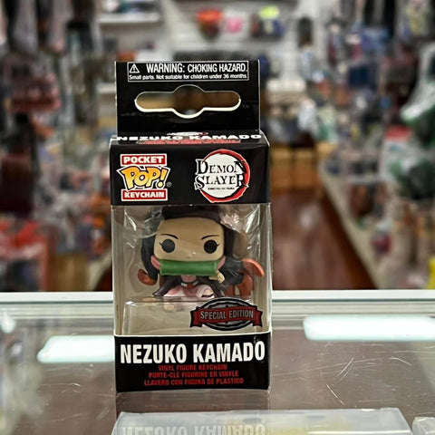 Pocket POP! Keychain: DEMON SLAYER NEZUKO KAMADO Vinyl Figure Keychain