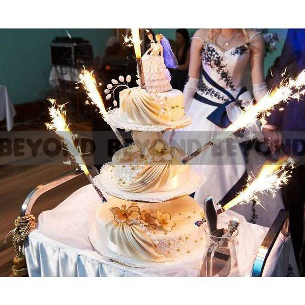 Sparkling Candles Birthday Party Wedding Sparklers Green Candle 6"