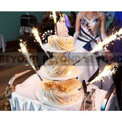Sparkling Candles Birthday Party Wedding Sparklers Green Candle 6"