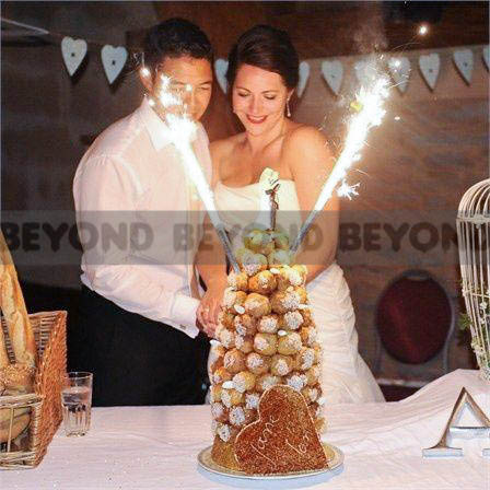 Sparkling Candles Birthday Party Wedding Sparklers Green Candle 6"