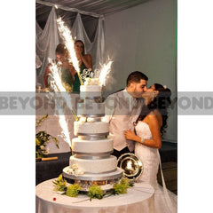 Sparkling Candles Birthday Party Wedding Sparklers Green Candle 6"