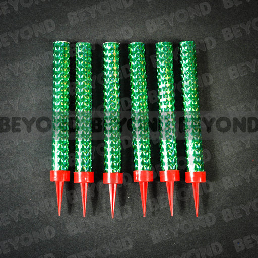 Sparkling Candles Birthday Party Wedding Sparklers Green Candle 6"