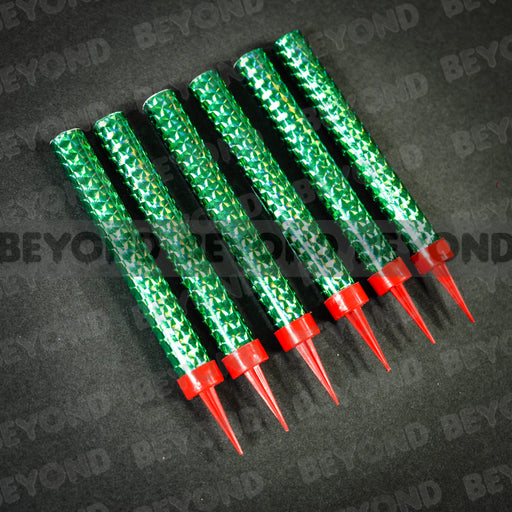 Sparkling Candles Birthday Party Wedding Sparklers Green Candle 6"