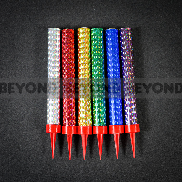 Sparkling Candles Birthday Party Wedding Sparklers Green Candle 6"