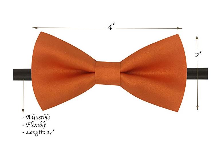 Kids Bow Ties - Toddler Orange Bow Tie