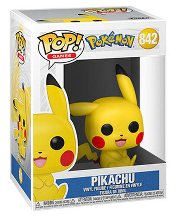 Funko Pop! Games: Pokemon - Pikachu (Sitting) Vinyl Figure #842