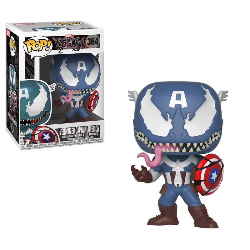 POP MARVEL VENOM - VENOMIZED CAPTAIN AMERICA #364 Vinyl FIgure