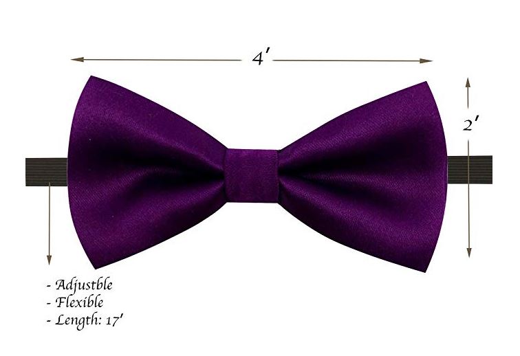 Kids Bow Ties - Toddler Purple Bow Tie