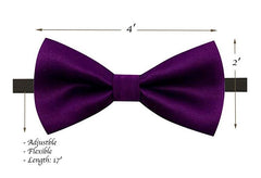 Kids Matching Set - Purple Toddler Suspender and Bow Tie