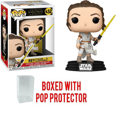 Funko Pop Star Wars: The Rise of Skywalker - Rey with Yellow Lightsaber Vinyl Figure