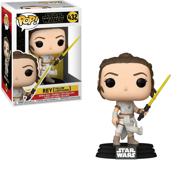 Funko Pop Star Wars: The Rise of Skywalker - Rey with Yellow Lightsaber Vinyl Figure