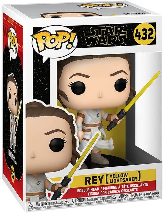 Funko Pop Star Wars: The Rise of Skywalker - Rey with Yellow Lightsaber Vinyl Figure