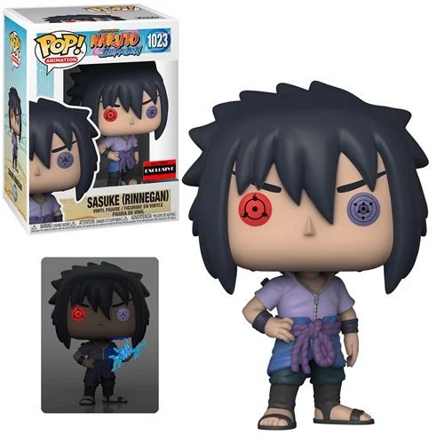 Funko  Pop! Naruto: Shippuden Sasuke Uchiha Rinnegan Vinyl Figure - AAA Anime Exclusive COMMON + CHASE BUNDLE